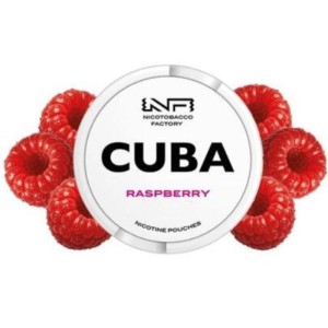 Woreczki nikotynowe CUBA WHITE 16mg – Raspberry