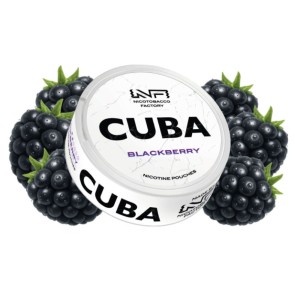 Woreczki nikotynowe CUBA WHITE 16mg – Blackberry