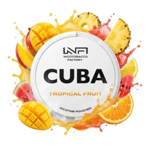 Woreczki nikotynowe CUBA WHITE 16mg – Tropical Fruit
