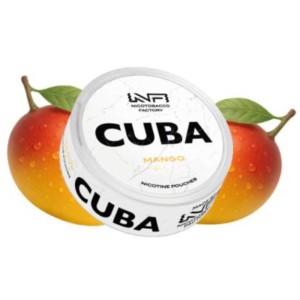 Woreczki nikotynowe CUBA WHITE 16mg – Mango