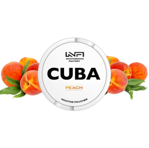 Woreczki nikotynowe CUBA WHITE 16mg – Peach