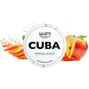 Woreczki nikotynowe CUBA WHITE 16mg – Apple Juice